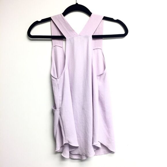 ARITZIA Wilfred Faux Wrap Sleeveless Blouse Lilac Purple XS - Picture 7 of 10